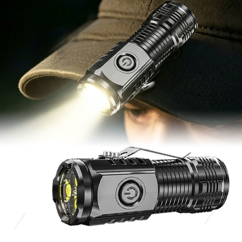 Outdoor Usb Power Supply - Auto-Arbeitsleuchte, leistungsstarker, superheller Scheinwerfer, USB-C-Aufladung, Outdoor-Taschenlampe,