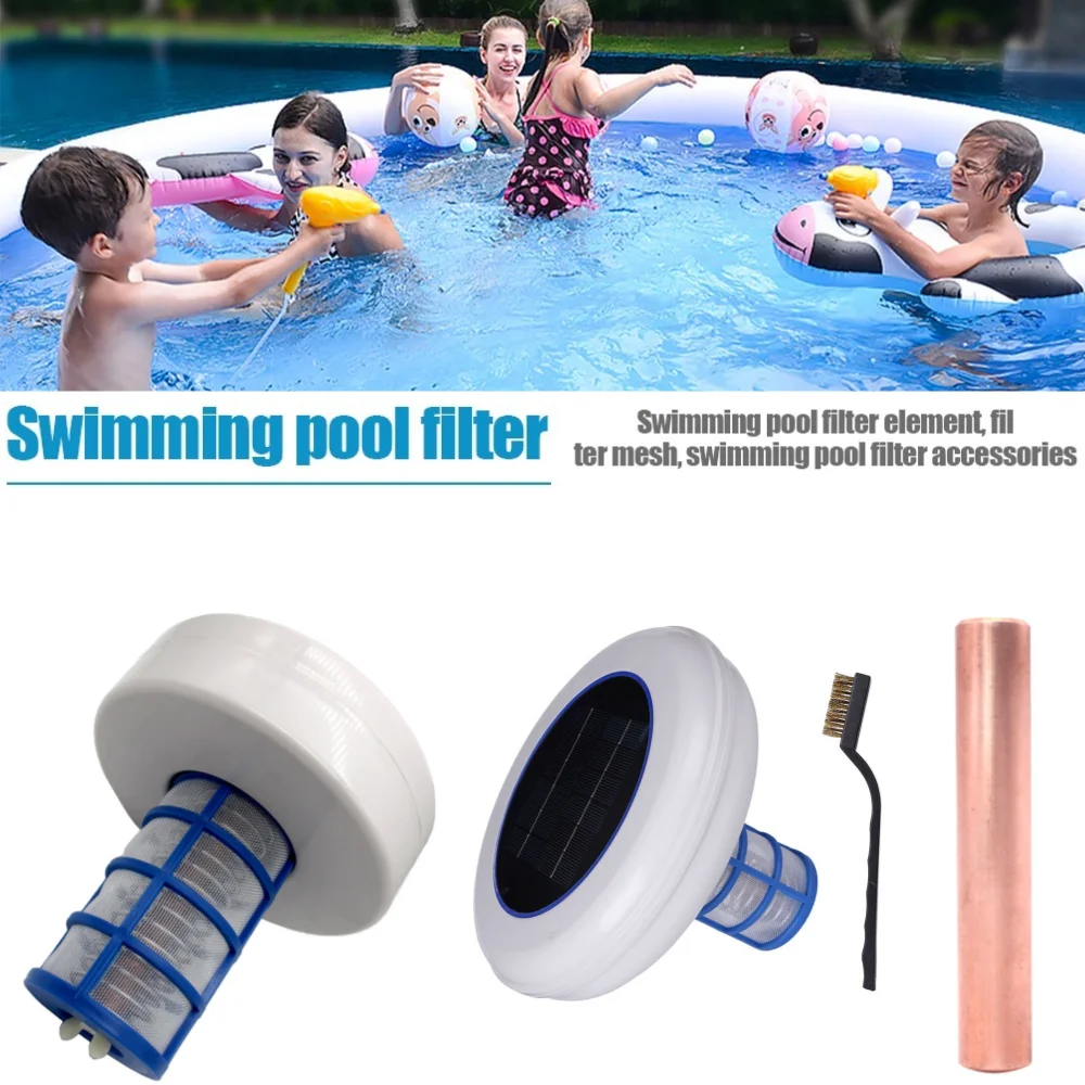 Outdoor Power For Hot Tub - Solarbetriebener Pool-Ionisator Kupfer-Silber-Ionen Schwimmbad-Wasserreiniger für Outdoor-Whirlpools