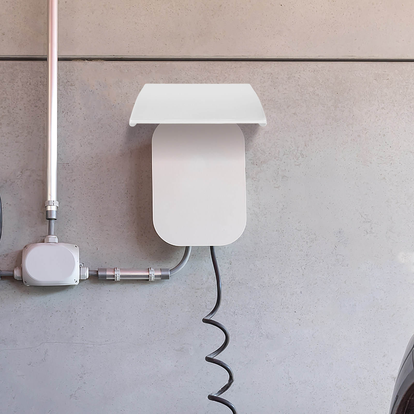 Outdoor Usb Power Supply - Weiße Outdoor-Ladesäulen-Schutzhülle Wasserdichter Staubdichter Ladestation-Dachschutz Zuverlässiger