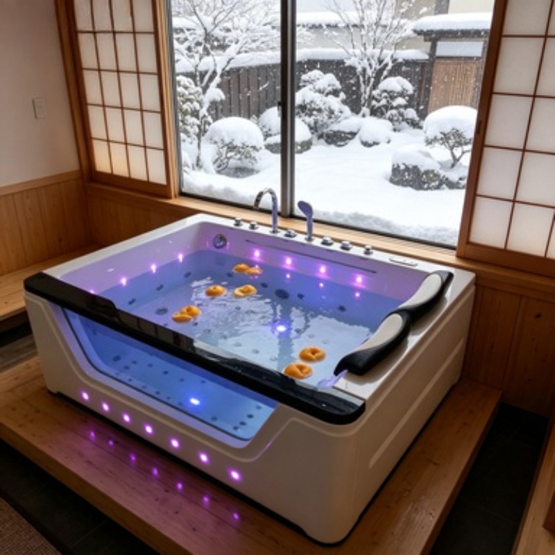 Outdoor Power For Hot Tub - 6-Personen Acryl-Whirlpool Massage-Badewanne Outdoor-Jacuzzi mit 150