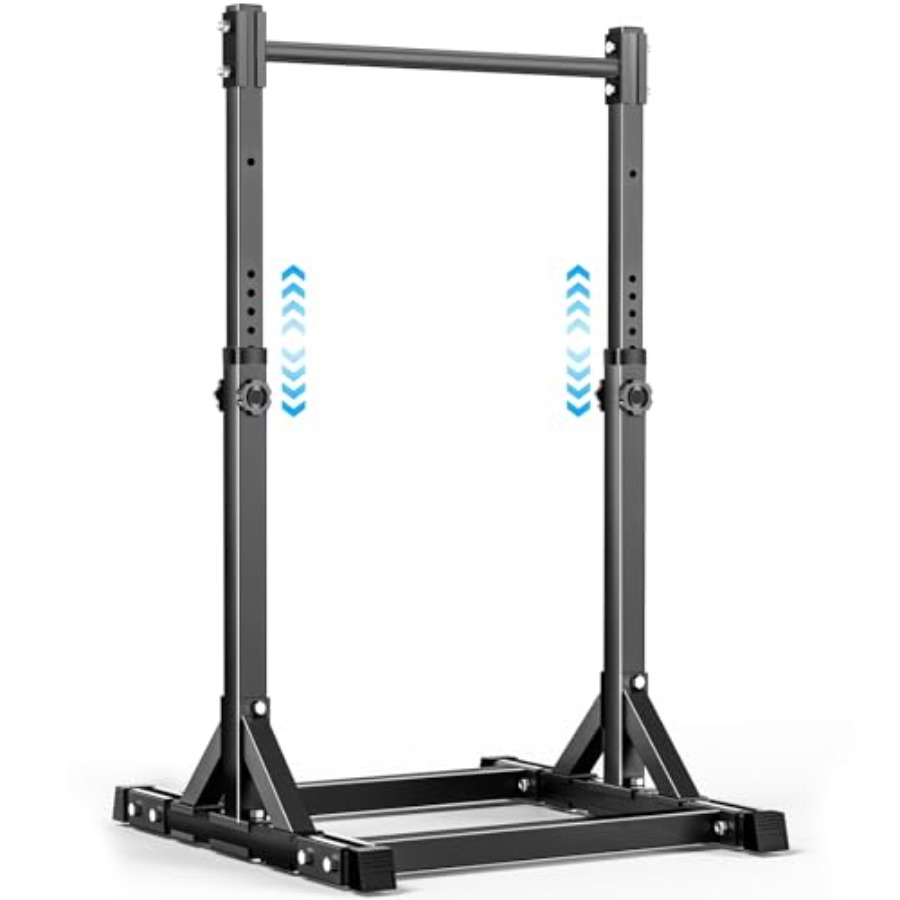 Outdoor Power Tower Pull Up Bar - Freistehende, verstellbare Klimmzugstange für Heimfitness, Innen-
