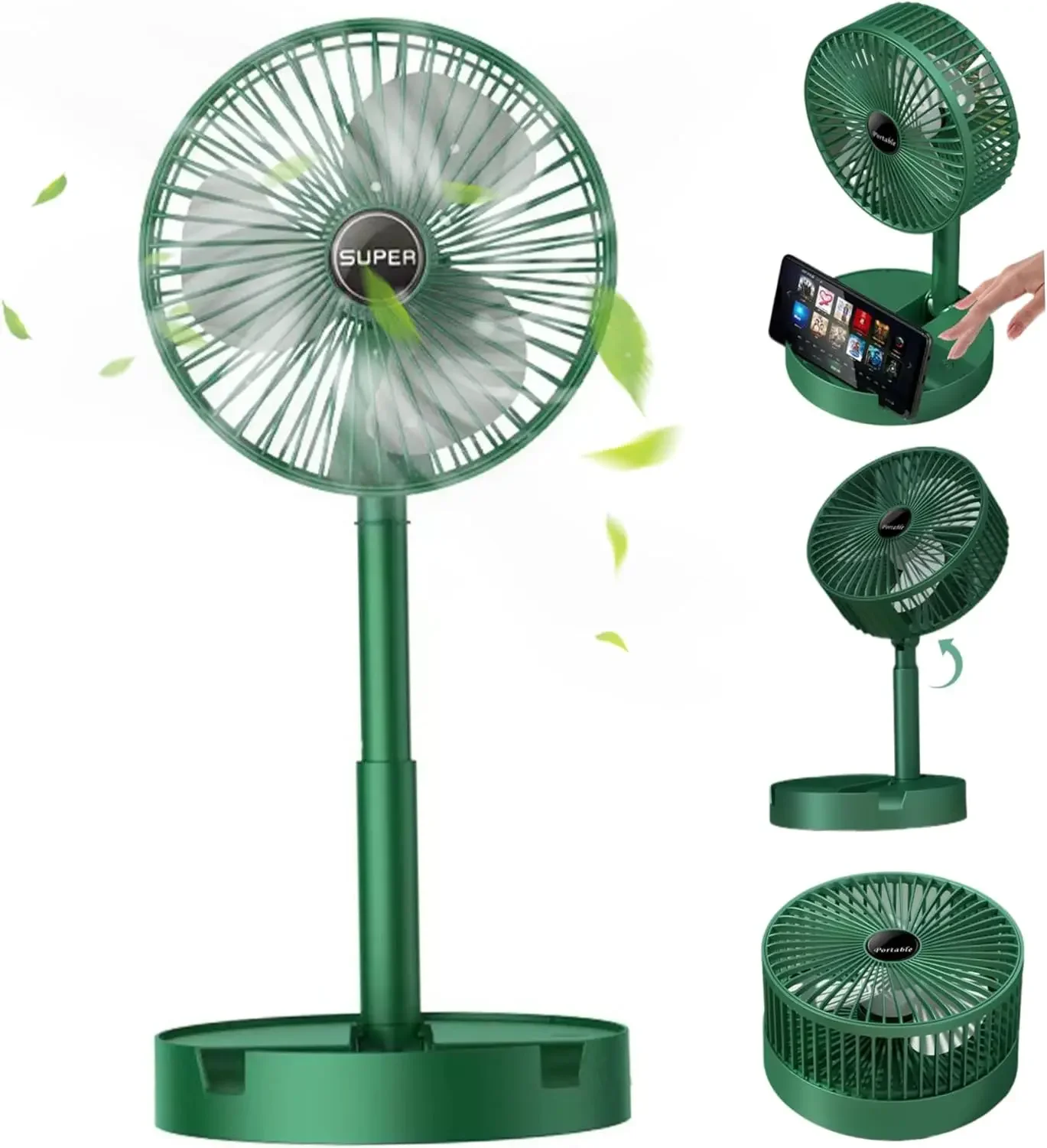 Outdoor Power Pedestal - USB Faltbarer Elektrischer Ventilator Kaltluft Tragbarer