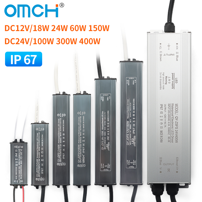 Outdoor Power Transformer - OMCH IP67 Wasserdichtes Netzteil Beleuchtungstransformator AC110V-220V