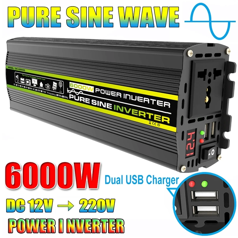 Outdoor Power Transformer - 6000 W DC12/24 V zu AC