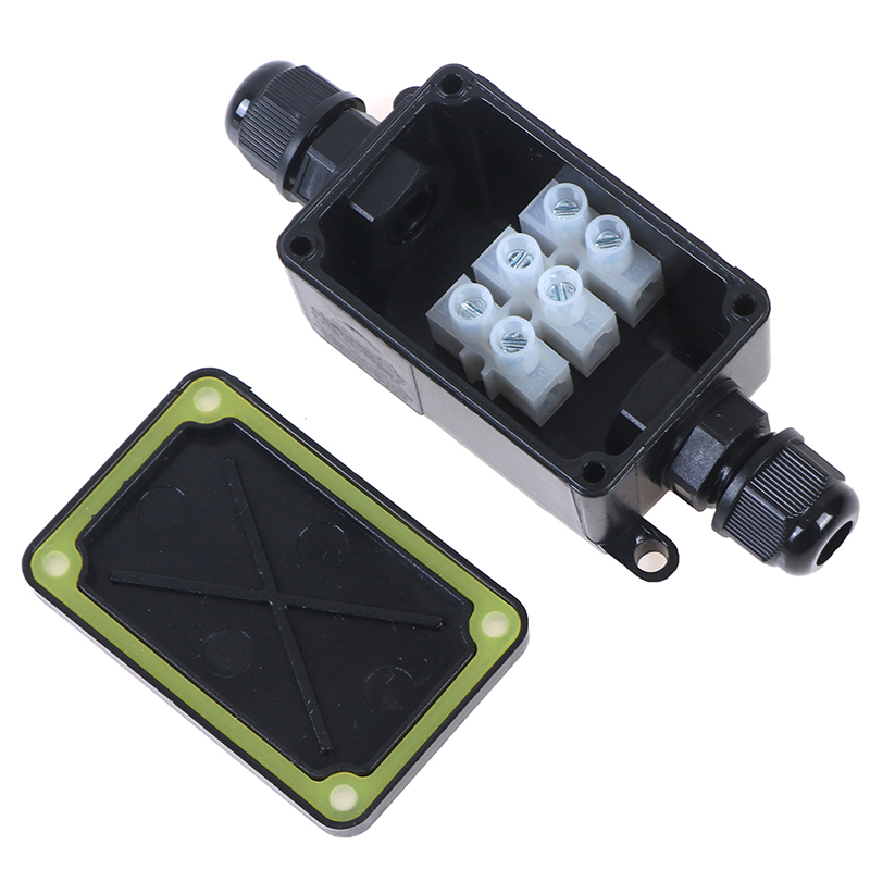 Outdoor Power Wire - 2-Wege-Anschlussdose für den Außenbereich, wasserdicht, IP66,