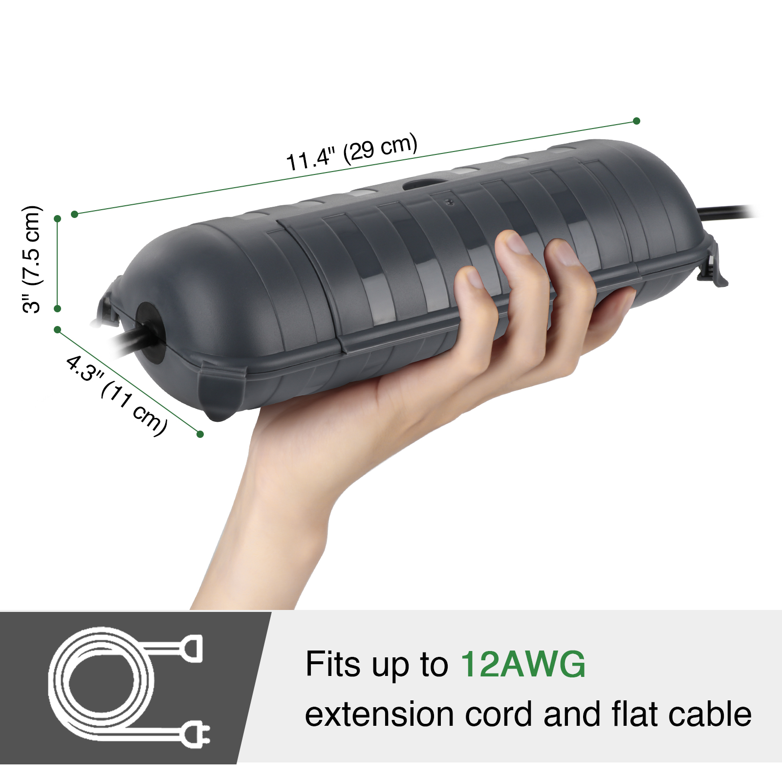 Große Wetterfeste Outdoor-Elek – Outdoor Power Wire Bewertung und Preis