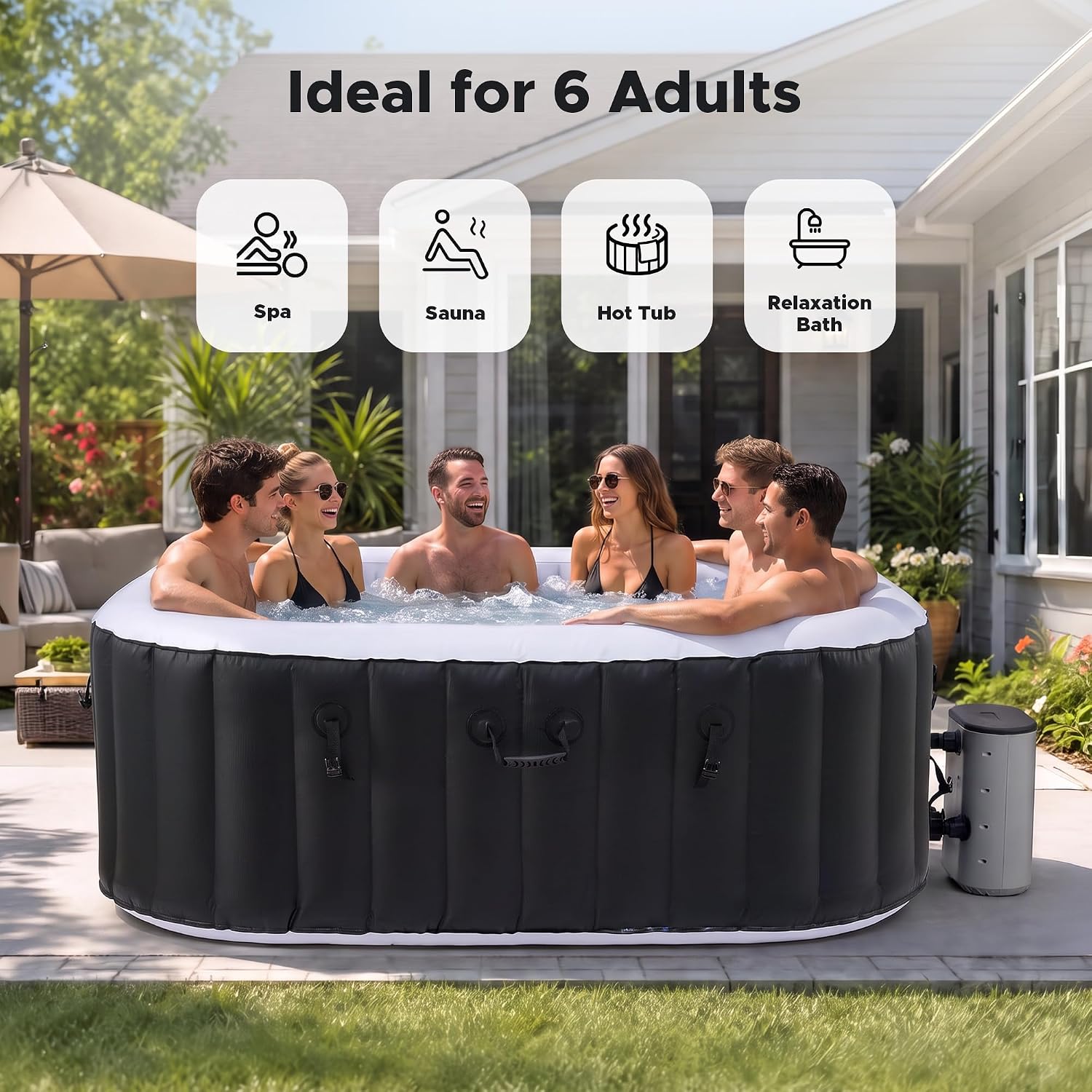 6,5 Fuß großer aufblasbarer Wh – Outdoor Power For Hot Tub Bewertung und Preis
